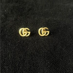 Gold Double G Earrings